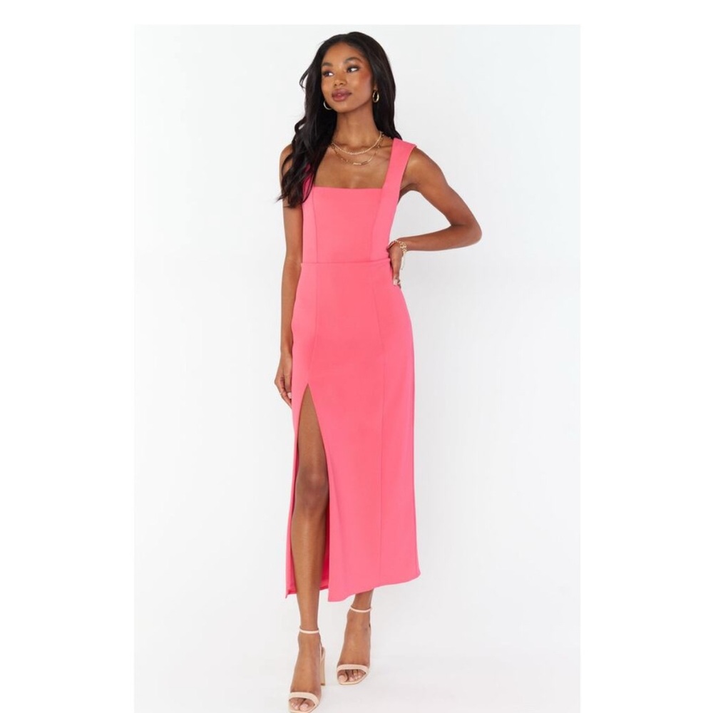 Show Me Your MuMu Pink Midi Dress